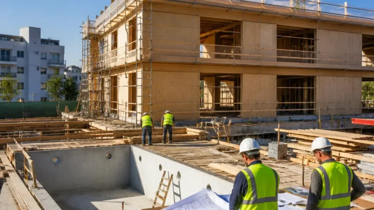 Alcobendas licita un edificio de 39 viviendas públicas en Diego Salmerón con piscina y construcción en madera