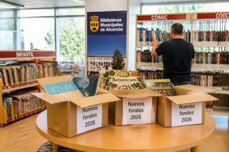 Alcorcón destina casi 50.000 € a renovar los fondos de sus bibliotecas en 2026