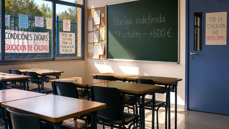 Alcorcón: docentes convocan huelga indefinida en la región que empezará el 14 de octubre