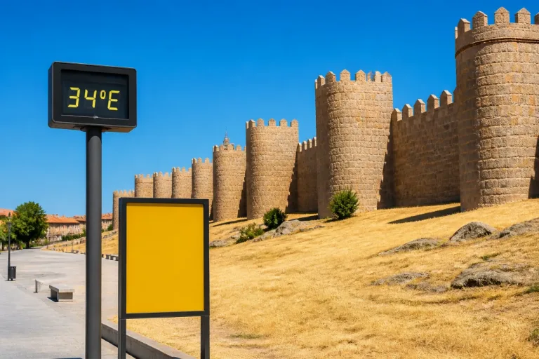 Alerta amarilla en Ávila por máximas de 34 ºC y fin de semana muy estable