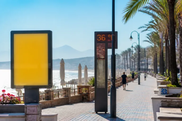 Alerta amarilla por calor en Estepona: la AEMET anuncia máximas alrededor de 36 ºC