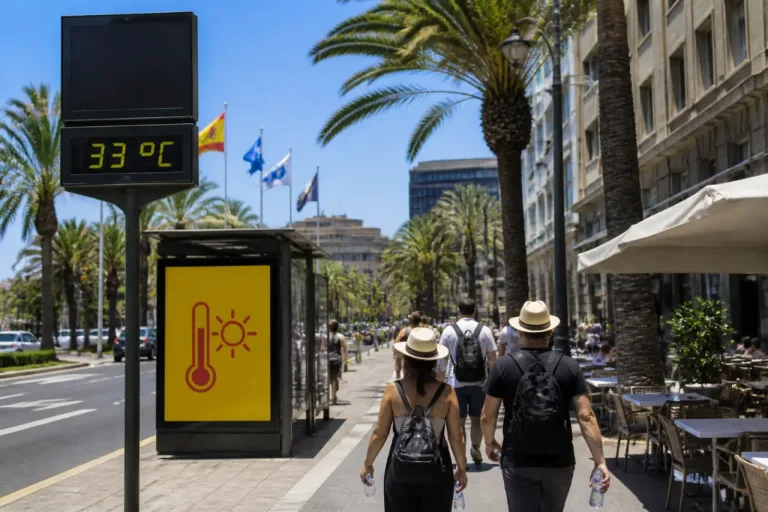 Alerta amarilla por calor en Santa Cruz de Tenerife: máximas cercanas a 33 ºC