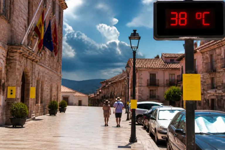 Alerta amarilla por calor en Teruel: máximas previstas de hasta 38 °C