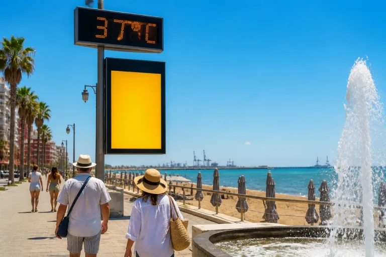 Alerta amarilla por calor: qué temperaturas y medidas afectan a Huelva esta semana