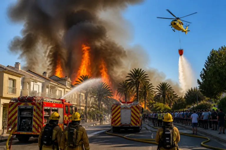 Alerta en Murcia por un incendio en El Bojal que amenazó una zona residencial