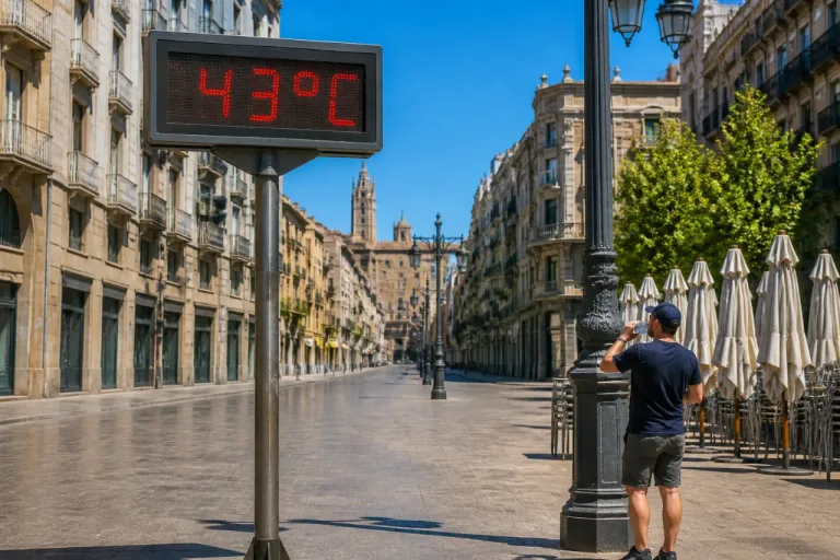 Alerta naranja en Lleida por ola de calor: máximas cercanas a los 43 ºC