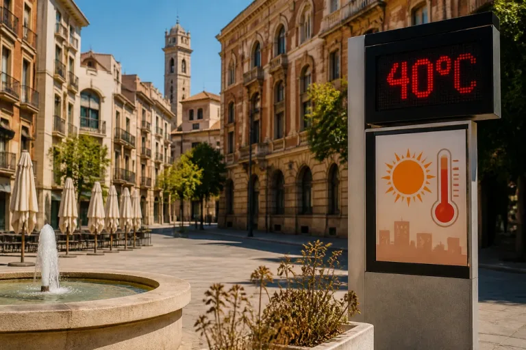 Alerta naranja por ola de calor en Lleida: máximas previstas de hasta 40 ºC