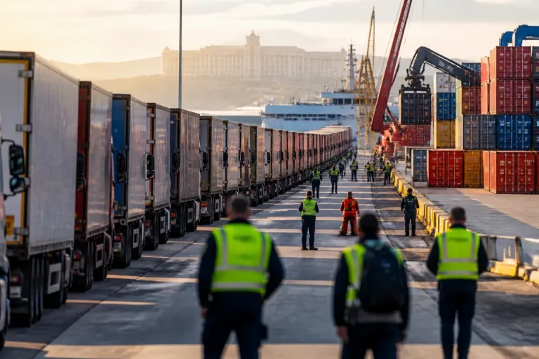 Algeciras, en el foco político por el bloqueo de camiones con destino a Ceuta