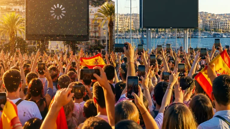 Alicante estalla tras el gol de Merino y celebra el pase de España a semifinales