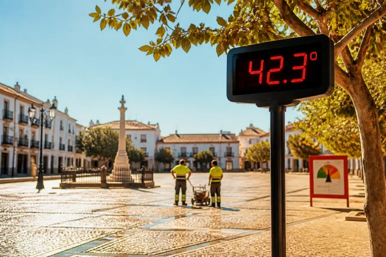Almadén marca 42,3 ºC en el arranque de la ola de calor que afecta a Ciudad Real