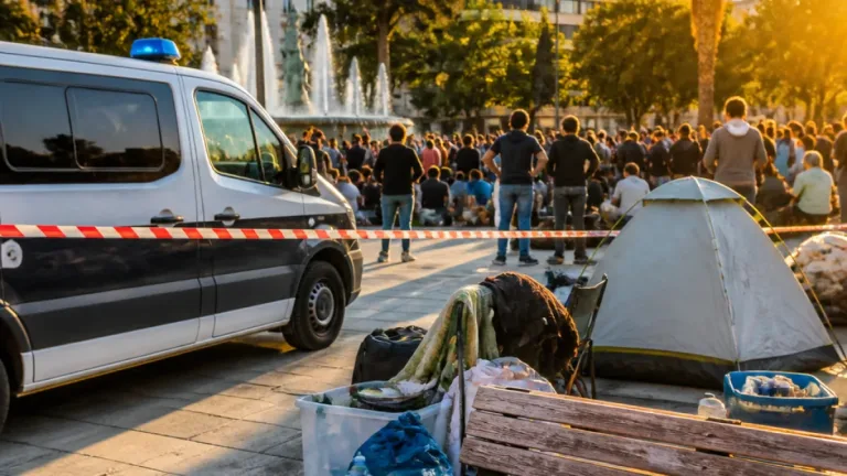 Almería: el Ayuntamiento pide por segunda vez el desalojo de la acampada en la Plaza Circular