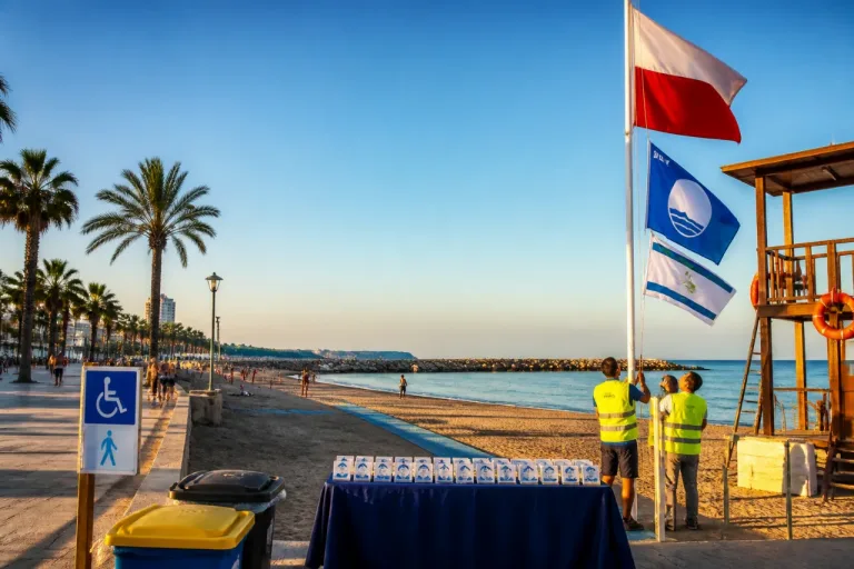 Almería prolonga los servicios de playa hasta octubre y exhibe 22 reconocimientos de calidad