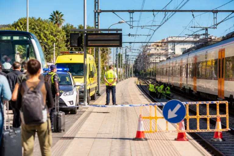 Atropello mortal junto a la estación de Mataró obliga a cortes parciales y provoca fuertes demoras