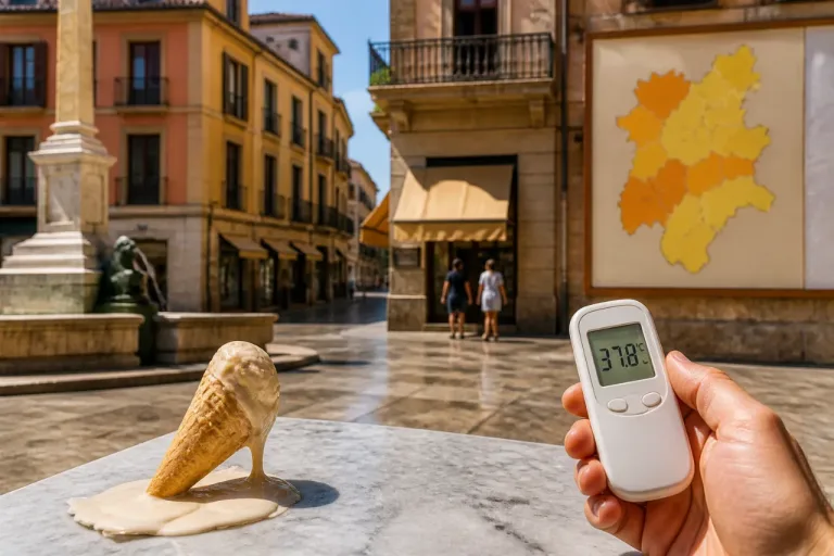 Ávila en naranja y León en amarillo: la ola de calor afecta a toda Castilla y León