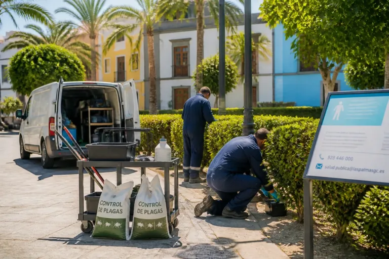 Ayuntamiento refuerza control de plagas en Las Palmas de Gran Canaria con 220 actuaciones en un mes