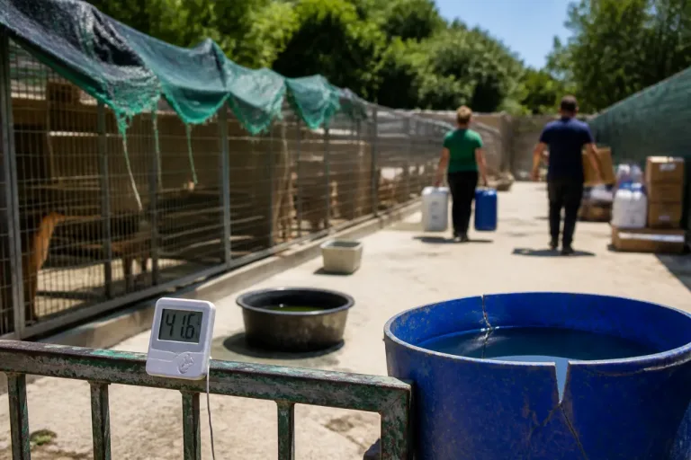Badajoz denuncia deficiencias sanitarias y de sombra en el Centro de Protección Animal