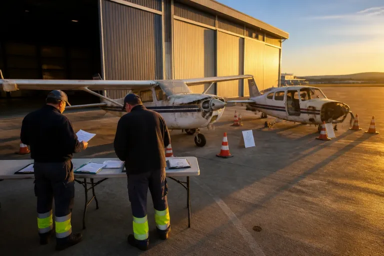 Bilbao subasta dos avionetas abandonadas en el aeropuerto por un precio de salida de cero euros