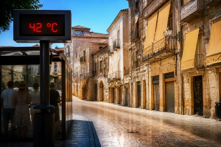 Cáceres en alerta naranja: expected máximas de hasta 42 ºC y recomendaciones para la ciudad