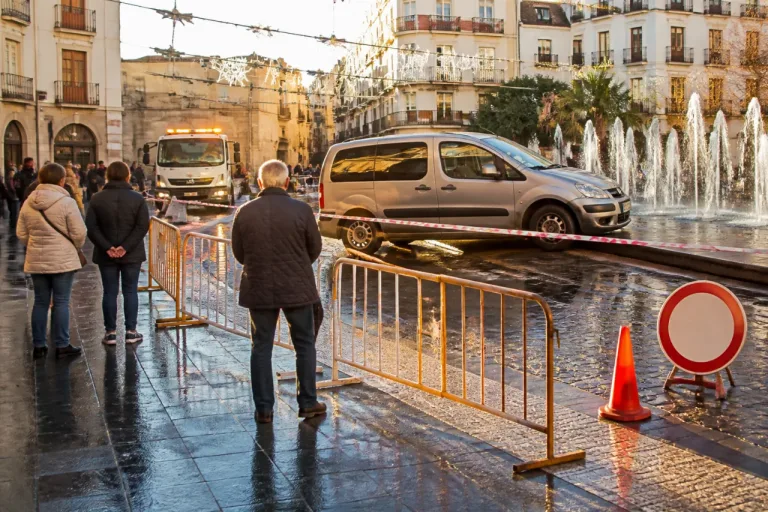 Cáceres: nuevo atasco de una furgoneta en la fuente de Casa Plata reaviva las quejas vecinales