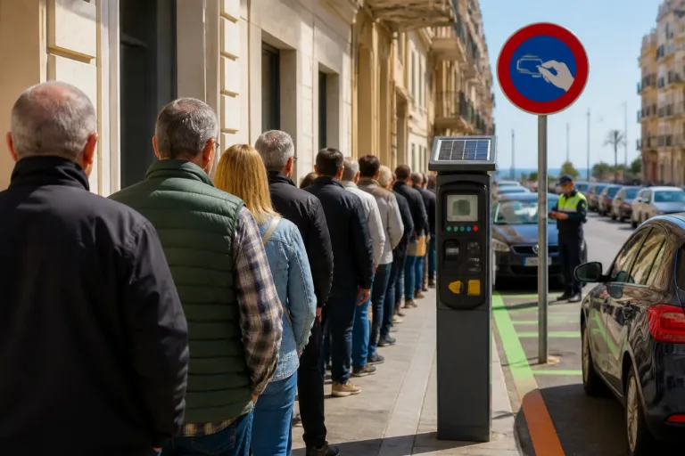 Cádiz activa sanciones por aparcar sin tarjeta y persisten las colas en Emasa