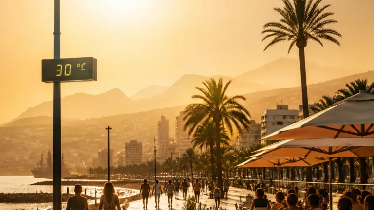 Canarias afronta un episodio de calor y calima con máximas de hasta 34 ºC y noches tropicales