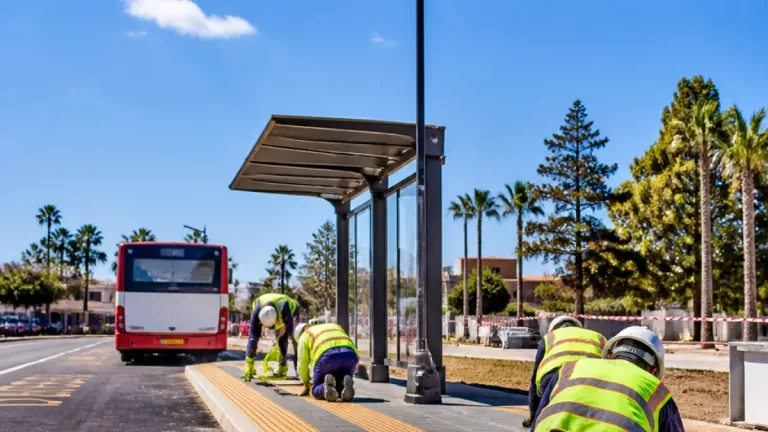 Cartagena mejora la accesibilidad en Los Salazares con nueva parada y sendero peatonal