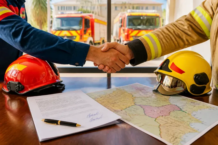 Castelló y el Consorcio firman un protocolo para coordinar bomberos en zonas limítrofes