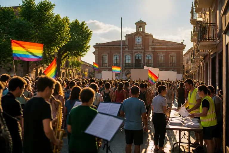 Centenares reivindican en Totana contra el veto municipal a políticas LGTBIAQ+