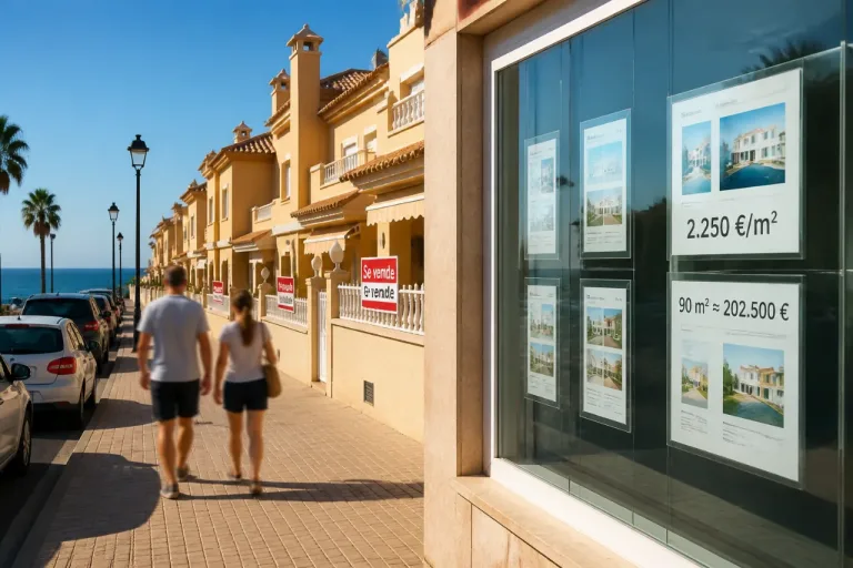 Chiclana de la Frontera: la vivienda alcanza 2.250 €/m² y una casa de 90 m² supera los 200.000 €