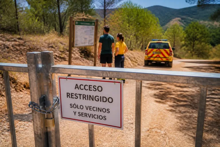 Cierre de accesos en dos municipios del Bages por riesgo extremo de incendio forestal
