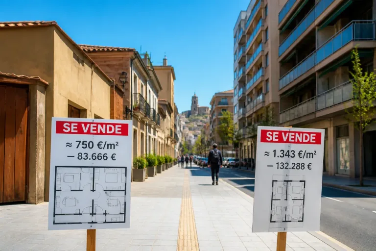 Comprar vivienda en Balaguer sale casi 50.000 € más barato que en Lleida