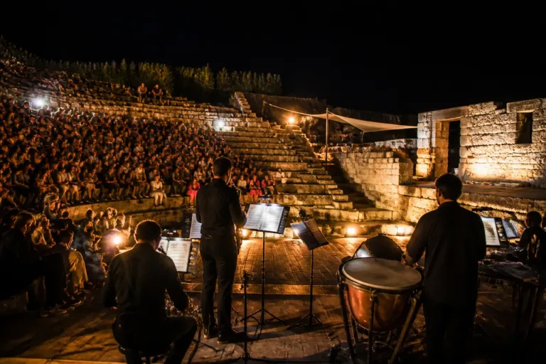 Concierto de bandas en el Teatro Romano de Segóbriga dentro de 'Actuamos en Patrimonio'