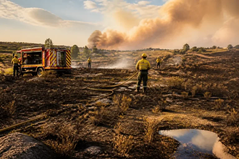 Controlado en dos horas el incendio de San Cristóbal de Entreviñas que quemó 1,97 hectáreas
