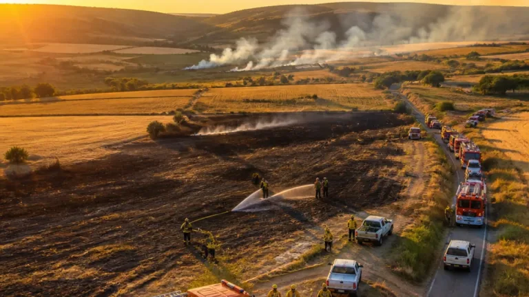 Controlados dos incendios en la comarca tras movilizar un amplio operativo de extinción