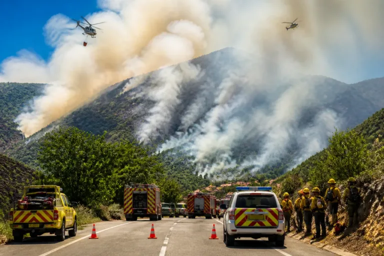 Cortan la N-525 en Oseja de Sajambre por el humo del incendio de Ribota; la Junta eleva a IGR-1