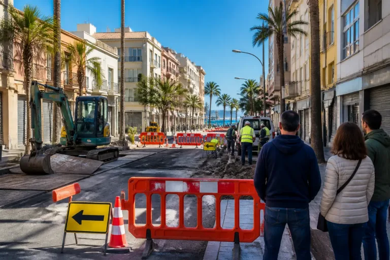 Corte de la calle Covadonga obliga a desvíos y restricciones en Las Palmas de Gran Canaria