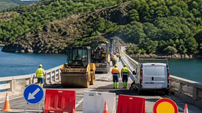 Corte temporal de la N-631 junto al embalse de Agavanzal obliga a desvíos en Sanabria