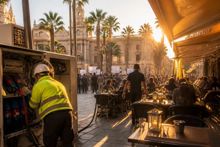 Cortes de luz en Almería: hosteleros y vecinos exigen un plan de refuerzo