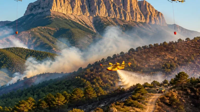 Cuatro incendios activos en Huesca: controlados La Fueva y Castanesa; Peña Montañesa y Jánovas persisten