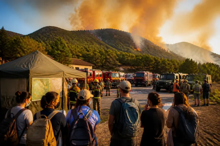 Cuatro incendios en Catalunya dejan miles de vecinos confinados y activan el máximo despliegue de los Bombers