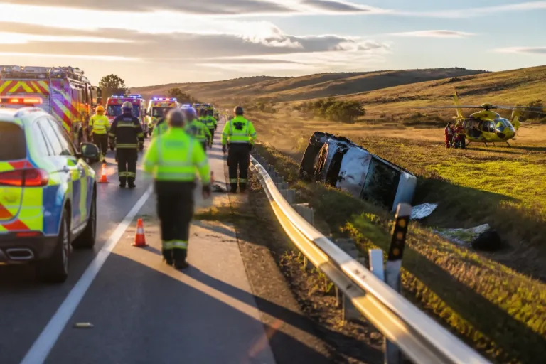 Cuatro vecinos de Valladolid mueren en la A-67 en un accidente en Herrera de Pisuerga