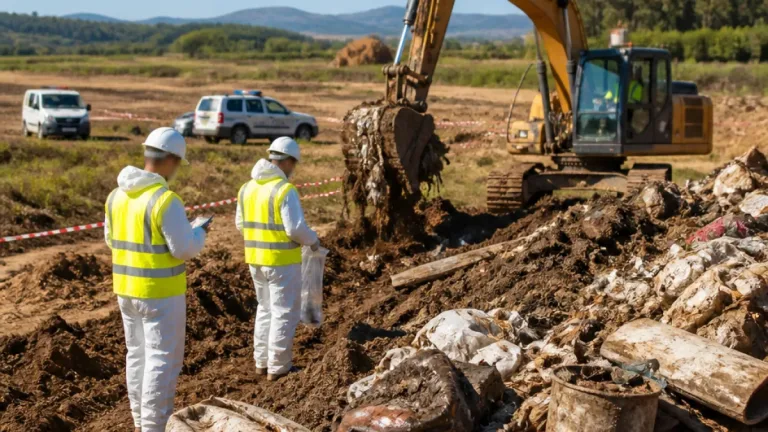 Desarticulada en Barcelona una trama que enterró 46.000 toneladas de residuos procedentes de Francia