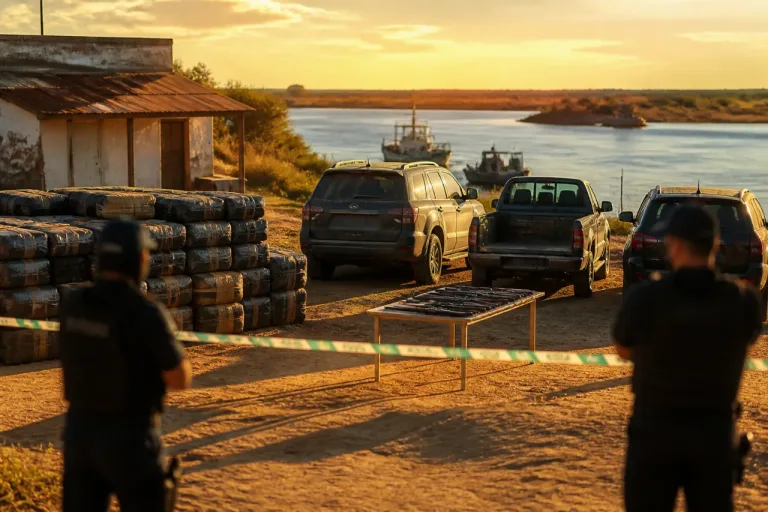 Desarticulan en Huelva una guardería con más de 2.500 kg de hachís y armas