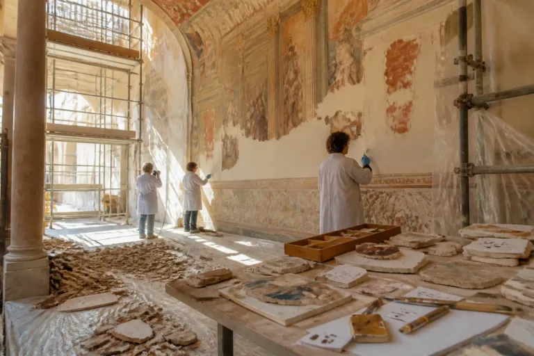 Descubren pinturas renacentistas en palacio de Cáceres que se adapta a apartamentos turísticos