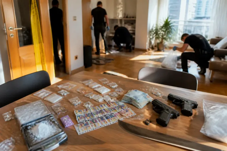 Desmantelan en Alcobendas un piso que servía de almacén de drogas y armas para una red criminal