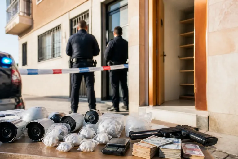 Desmantelan en Badalona un punto de venta de drogas tras registros conjuntos de los Mossos y la Guardia Urbana
