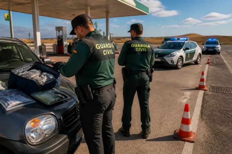 Detención en la A-3 cerca de Cuenca tras incautar casi 900 g de ketamina