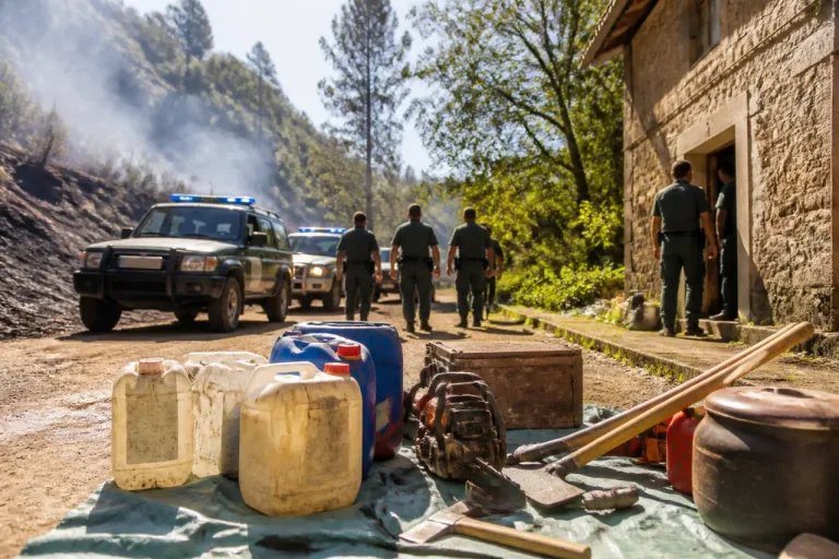 Detenido en A Coruña un vecino de Ordes por iniciar una oleada de incendios forestales