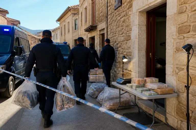 Detenido en Belorado en la fase final de una operación que incautó 125 kg de cocaína