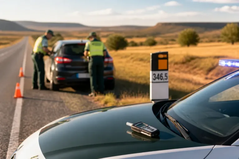 Detenido en la N-234 un conductor en Soria con una alcoholemia cuatro veces superior al límite
